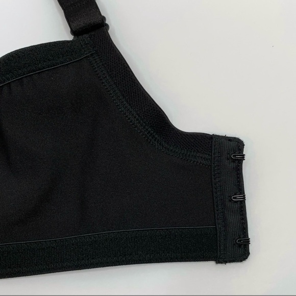 PLUNGE BRA Pink and black Lace Underwire Plunge Adjustable Hook n eye 36DD/36E - Picture 6 of 9